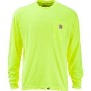 Carhartt Force Color Enhanced Long Sleeve T-Shirt Men's XL Brite Lime NWT